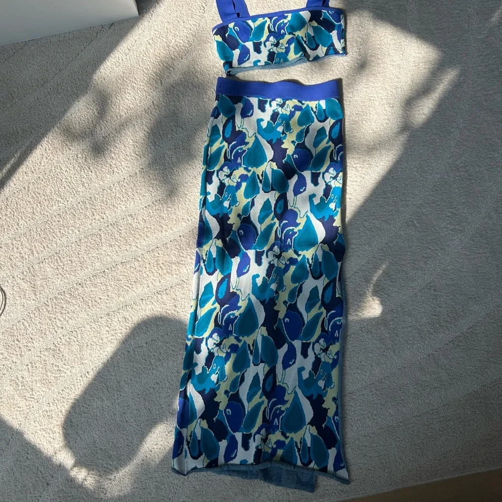 Staud Top & Skirt Set